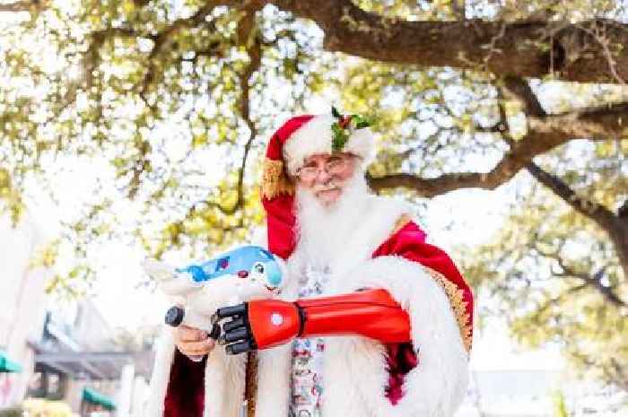 Professional Santa becomes first in the world to get bionic arm, UK firm claims